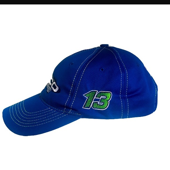 Casey Mears #13 Geico Germain Racing Baseball Cap Adult Large One-Fit Blue - Picture 4 of 15